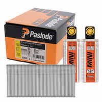 Paslode 921595 F16 x 50mm IM65A Stainless Steel Straight Brads with 2x Fuel Cells (2000 Pack)