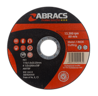 Abracs Proflex Extra Thin Cutting Disc 115mm x 1.6mm x 22mm