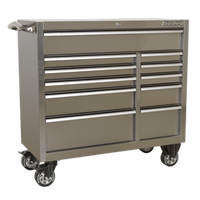 Sealey PTB105511SS Rollcab 11 Drawer 1055mm Stainless Steel Heavy-Duty