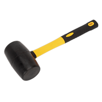 Sealey RMB200 Rubber Mallet 2lb Fibreglass Shaft