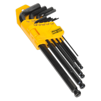 Sealey S01098 Ball-End Hex Key Set 9pc Long Imperial