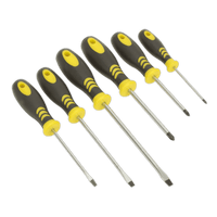 Sealey S0615 Soft Grip Screwdriver Set 6pc