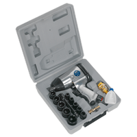 Sealey SA2/TS Air Impact Wrench Kit with Sockets 1/2"Sq Drive