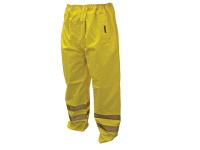 Scan SCAWWHVMTL Hi-Vis Yellow Motorway Trousers - L (40in)