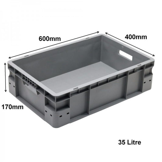 35 Litre Euro Box - 600mm x 400mm x 170mm - SPK4617