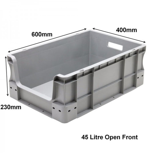 45 Litre Euro Box Open Front - 600mm x 400mm x 230mm - SPK6423AV