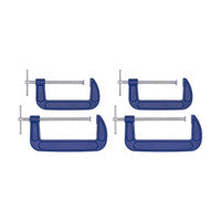 Sealey AK6006SET 150mm & 200mm G-Clamp Set 4pcs