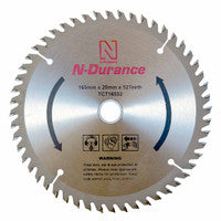 N-Durance TCT16552 TCT Circular Saw Blade 165 x 20mm 52T