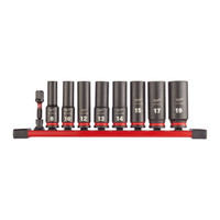 Milwaukee 4932480455 8 Piece 3/8" Shockwave Deep Impact Socket Set