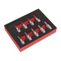 Sealey AK6240 3/8"Sq Drive Hex Socket Bit Set 9pcs