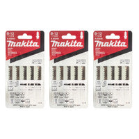 Makita A-85640 Clean Cut Wood Jigsaw Blade 75mm x 6 TPI (15 Pack)