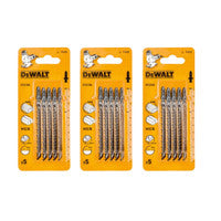 DeWalt DT2164-QZ T101D Wood Fast Cuts Jigsaw Blades 68mm x 4 TPI (15 Pack)