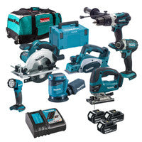 Makita MAKKIT7X33 LXT 18V Cordless 7 Piece Power Tool Kit with 3x 3.0Ah Batteries