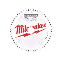 Lann Chonaic Chiorclach Adhmaid TCT Milwaukee 4932471380 190mm x 30mm 48T