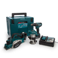 Makita DLX3116TJ 18V LXT Cordless 3 Piece Kit with 2x 5.0Ah Batteries