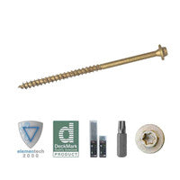 ForgeFast Elite 7.0 x 65mm Timber Fixing Torx Screws Tan FFTF765T (Tub 50)