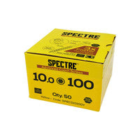 Spectre M10 x 100mm Coach Screws Yellow Zinc Plated SPECS10100 (100 Pack)