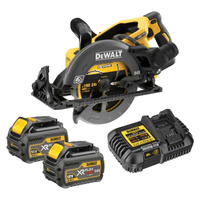 DeWalt DCS577T2-GB XR 190mm FlexVolt 54V Sábh Ciorclach le 2x Ceallraí 6.0Ah