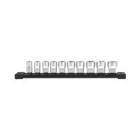 Milwaukee 4932492507 3/8" Drive Metric Chrome Sockets (10 Pieces)
