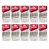 Makita A-85690 Clean Cut Wood Jigsaw Blades 70mm x 6 TPI (50 Pack)