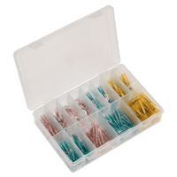 Sealey AB037HT Adhesive Lined Heat Shrink Terminal Assortment - Blue, Red, Yellow 142pc