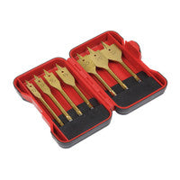 Sealey AK3707FW Flat Wood Drill Bit Set 7pc 1/4"Hex Shank