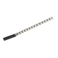 Sealey AK3814 Socket Retaining Rail with 14 Clips 3/8"Sq Drive