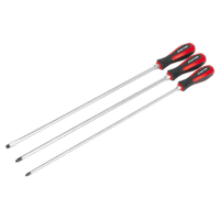 Sealey AK4935 Screwdriver Set 3pc Hammer-Thru 450mm