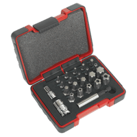 Sealey AK6226 TRX-P* & Security TRX-TS* Bit Set 23pc 1/4" & 3/8"Sq Drive