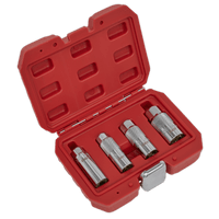Sealey AK65561 Magnetic Spark Plug Socket Set 4pc 3/8"Sq Drive