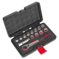 Sealey AK6926 Socket Set 14pc Go-Through Low Profile WallDrive® Metric