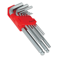 Sealey AK7139 Ball-End Hex Key Set 9pc Long Metric