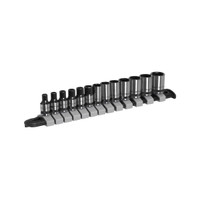 Sealey AK7990 Socket Set 13pc 1/4"Sq Drive Metric - Black Series