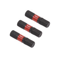 Giotaí Uirlise Cumhachta Tionchair Heicseagánach 6mm Sealey AK8214 25mm - 3 phíosa