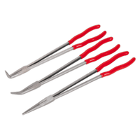 Sealey AK8576 Needle Nose Pliers Set 3pc Extra-Long 400mm