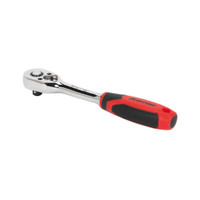 Sealey AK8946 Ratchet Wrench 1/4"Sq Drive Pear-Head Flip Reverse