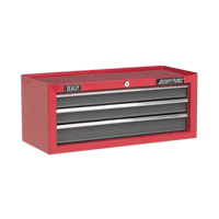 Sealey AP22309BB Mid-Box 3 Drawer with Ball Bearing Slides - Red/Grey