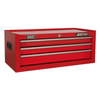Sealey AP223 Mid-Box 3 Drawer with Ball Bearing Slides - Red