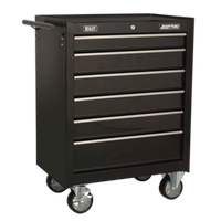 Sealey AP226B Rollcab 6 Drawer with Ball Bearing Slides - Black