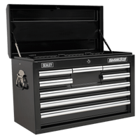 Sealey AP33089B Topchest 8 Drawer with Ball Bearing Slides - Black
