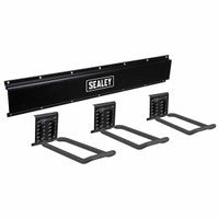 Sealey APHKIT7 Wall Mounting 3 Closed End Hook Storage Rail