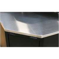 Sealey APMS19 Stainless Steel Corner Worktop 930mm