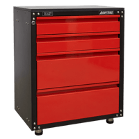 Sealey APMS84 Modular 4 Drawer Cabinet with Worktop 665mm