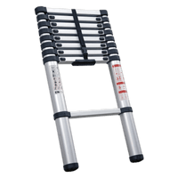 Sealey ATL09 Aluminium Telescopic Ladder 9-Tread EN 131
