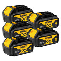 DeWalt DCB182 18V XR 4.0Ah Battery (Pack of 5)