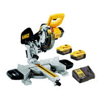 DeWalt DCS365M2-GB 18V XPS 184mm Mitre Saw with 2x 4.0Ah Batteries