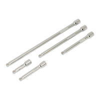Sealey AK766 Wobble Extension Bar Set 5pc 1/4"Sq Drive