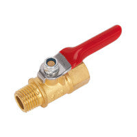 Sealey SA906 Lever Ball Valve 1/4"BSPT (M) x 1/4"BSP (F)