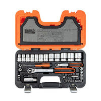 Bahco S560 1/4" & 1/2" Square Drive Socket Set (56 Pieces)