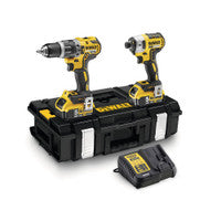 DeWalt DCK266P2-GB 18V XR Druil Chomhcheangailte Gan Scuab &amp; Tiománaí Tionchair le 2 chadhnraí 5.0Ah